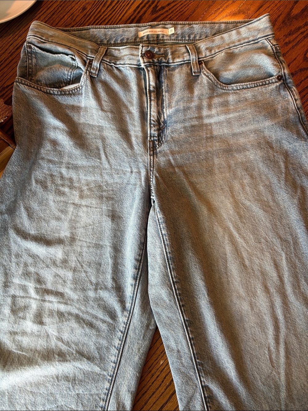 Levi’ Strauss Middy Wide Leg Ankle Denim Jeans